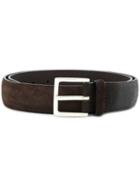 Orciani Textured Buckle Belt - Brown