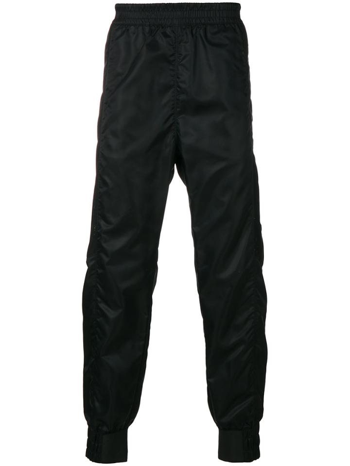 Helmut Lang Crinkled Track Trousers - Black