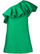 P.a.r.o.s.h. One Shoulder Ruffle Dress - Green