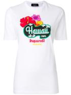 Dsquared2 Hawaii Print T-shirt - White