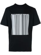 Alexander Wang Logo Barcode T-shirt, Men's, Size: 44, Black, Cotton