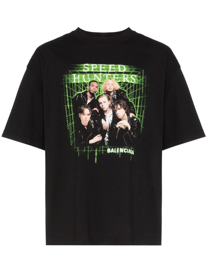 Balenciaga Oversized Speedhunters Band T-shirt - Black