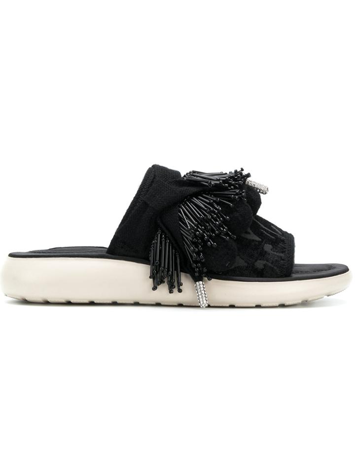 Marc Jacobs Emerson Pom Pom Sports Sandals - Black