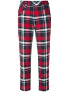 Tomas Maier Multi Plaid Pant - Red