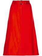 Sies Marjan Belted Asymmetric Skirt - Red