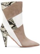 Aquazzura Pointed Toe Ankle Boots - Neutrals