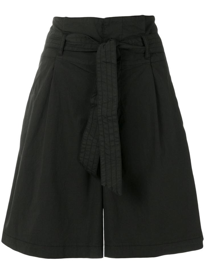 Barena Tie Waist Shorts - Black
