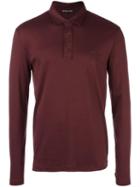Michael Kors Longsleeved Polo Shirt, Men's, Size: Xl, Pink/purple, Cotton