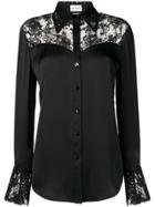 Magda Butrym Lace Panel Shirt - Black