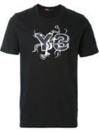 Y-3 Logo Print T-shirt, Men's, Size: Xxl, Black, Cotton