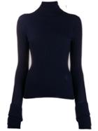 Chloé Ruffle Cuff Sweater - Blue
