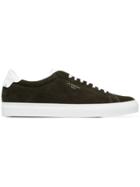 Givenchy Green Low Bicolour Suede Leather Sneakers