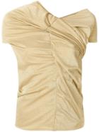 Junya Watanabe Comme Des Garçons Vintage 2009 Gathereed Top - Metallic