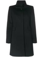 Max Mara Studio Single Breasted Coat - Black