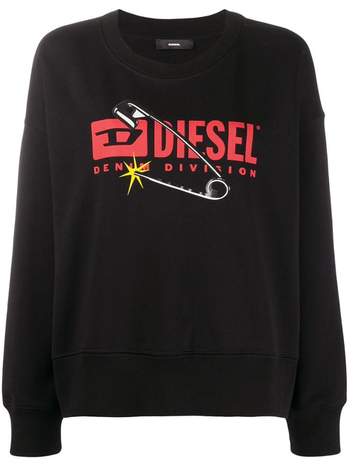 Diesel F-magda Crewneck Sweatshirt - Black