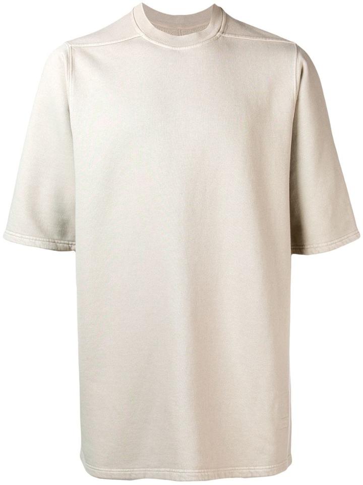Rick Owens Drkshdw Oversized Short-sleeve T-shirt - Neutrals