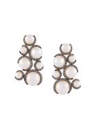 Christina Debs Multi Pearl Earrings, Women's, Metallic