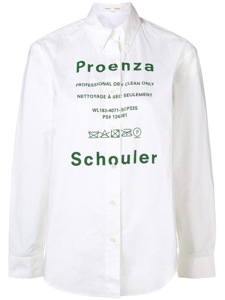 Proenza Schouler Printed Logo Shirt - White