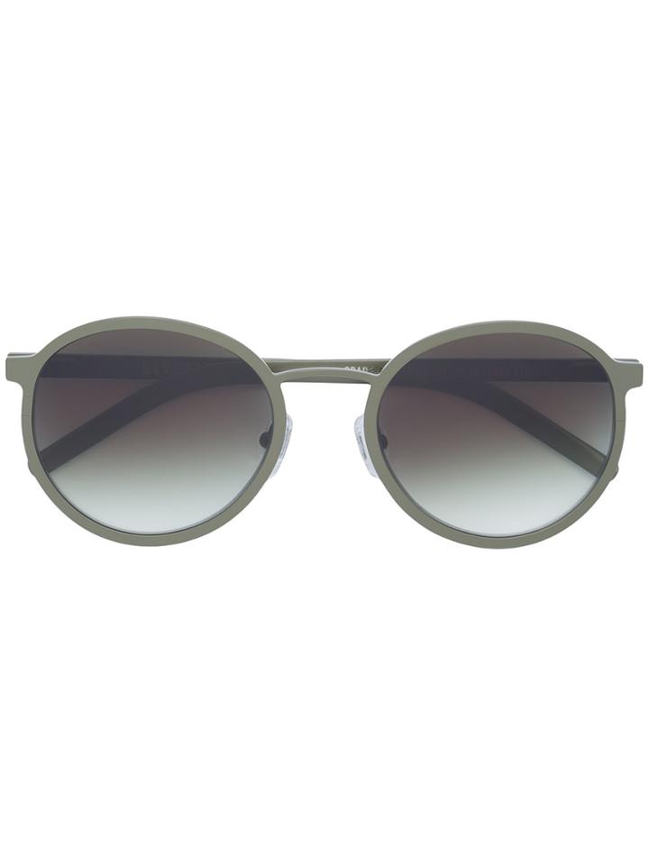 Blyszak Round Frame Tinted Sunglasses - Green