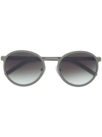 Blyszak Round Frame Tinted Sunglasses - Green