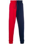 Cédric Charlier Colourblock Joggers - Blue