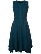 Narciso Rodriguez Gathered Flared Dress - Blue