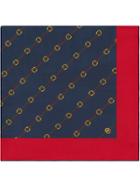 Gucci Scarf With Stirrups And Web Print - Red