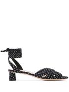 Loeffler Randall Leia Polka Dot Sandals - Black