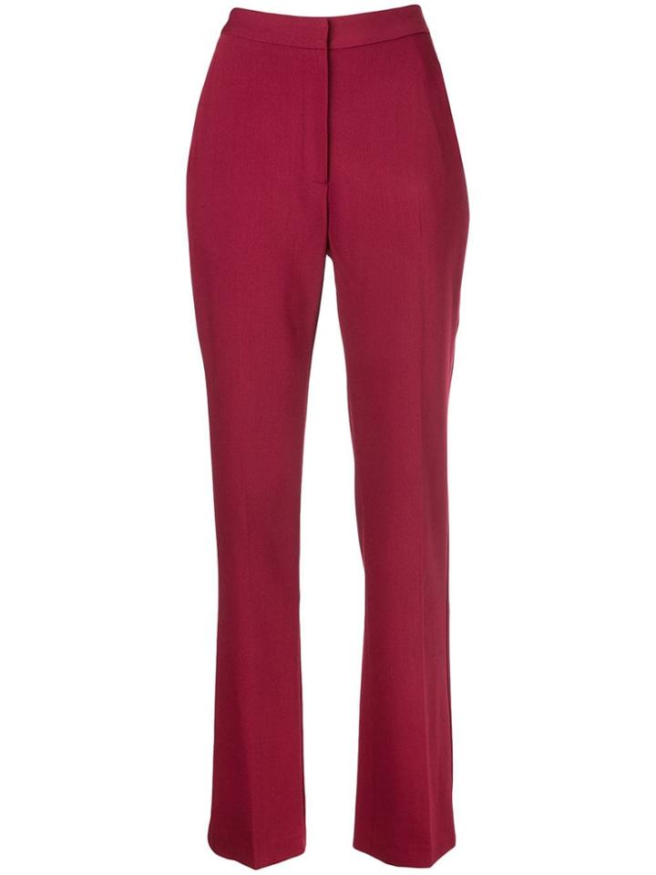 Carolina Herrera High-rise Straight Trousers - Red