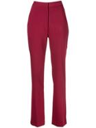 Carolina Herrera High-rise Straight Trousers - Red