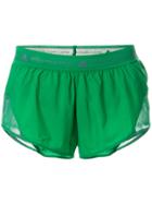 Adidas By Stella Mccartney Running Adizero Shorts - Green