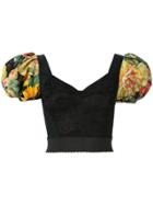 Dolce & Gabbana Fitted Lace Top - Black
