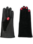 Yohji Yamamoto Painted Nails Gloves - Black