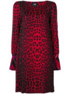 Cavalli Class Leopard-print Dress - Red