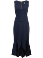 Alice+olivia Asymmetric Fitted Dress - Black