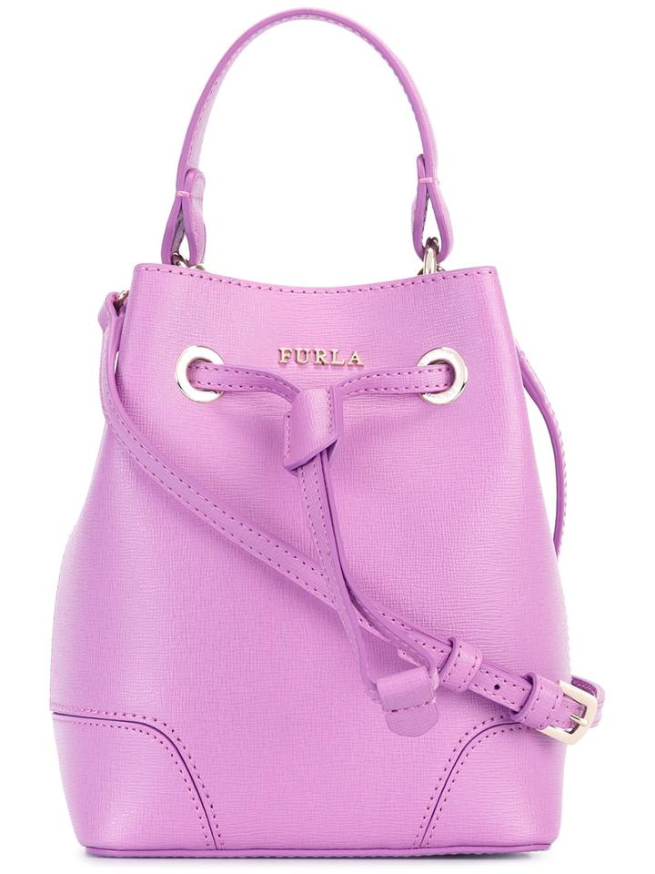 Furla Bucket Shoulder Bag, Women's, Pink/purple, Leather