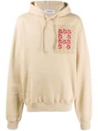 Adish Logo Embroidery Hoodie - Neutrals