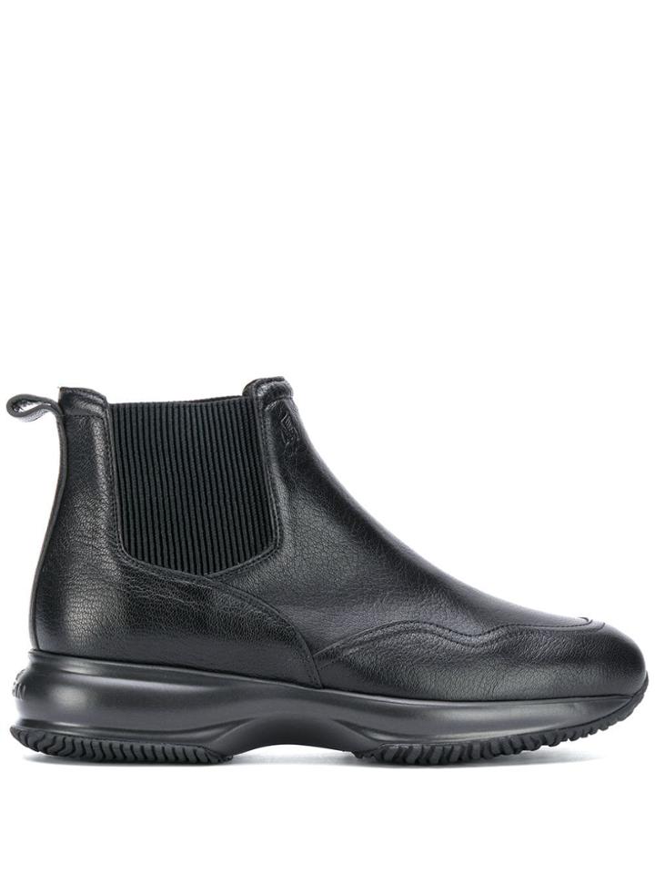 Hogan Chunky Ankle Boots - Black