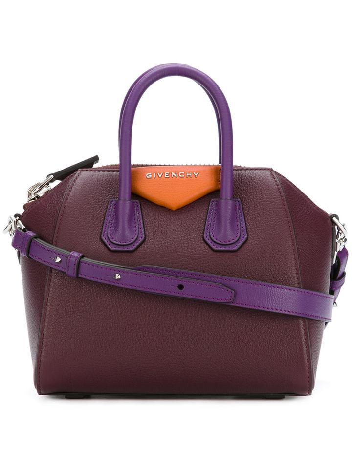 Givenchy - Block Panel Antigona Tote - Women - Goat Skin - One Size, Pink/purple, Goat Skin