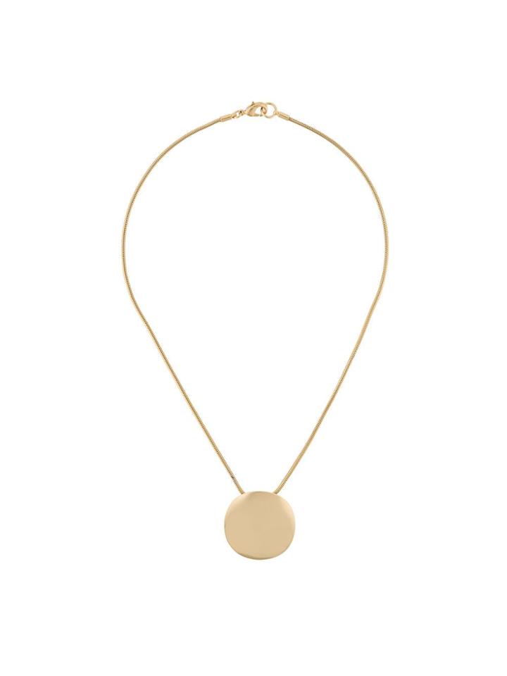 Isabel Marant Polished Pendant Necklace - Metallic