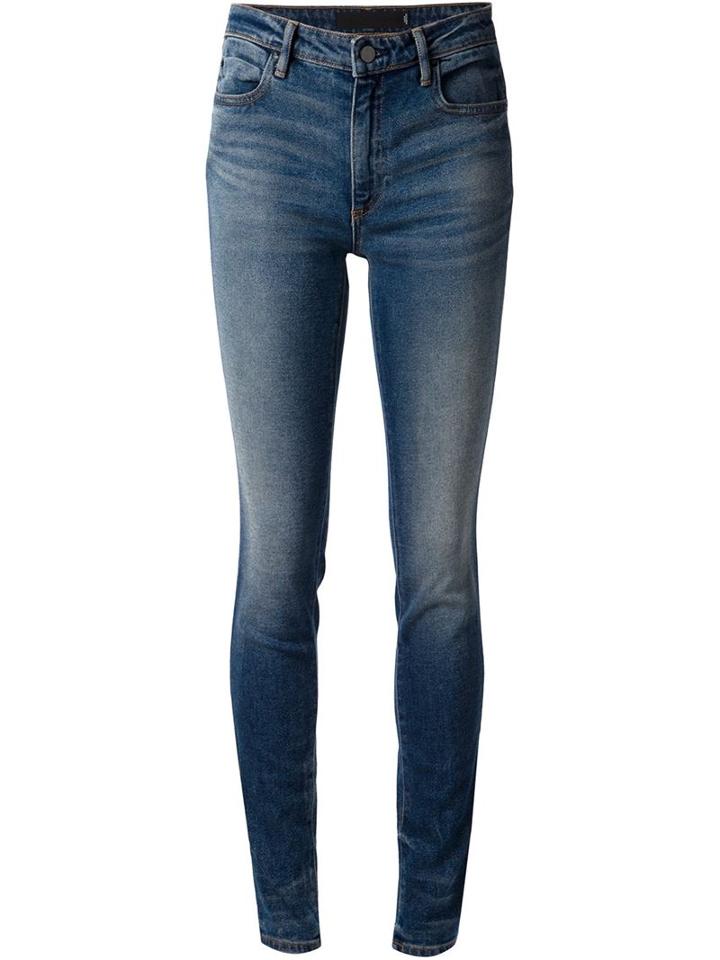 Alexander Wang Skinny Jeans, Women's, Size: 26, Blue, Cotton/polyester/spandex/elastane