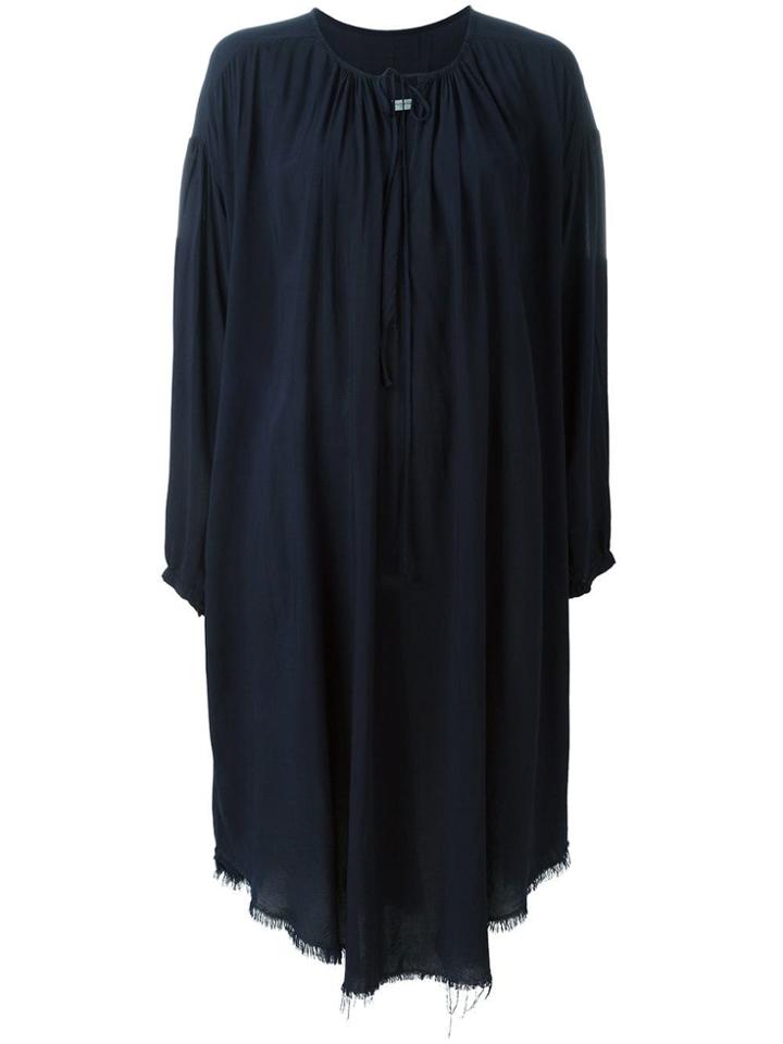 Raquel Allegra V-neck Long Sleeve Dress - Blue