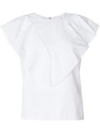 Golden Goose Deluxe Brand Sleeveless Ruffle Top - White