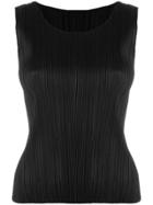 Pleats Please By Issey Miyake Pleated Tank Top - Black