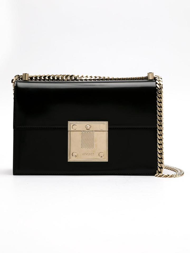 Versace Diamante Shoulder Bag - Black