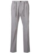 Eleventy Drawstring Creased Trousers - Grey