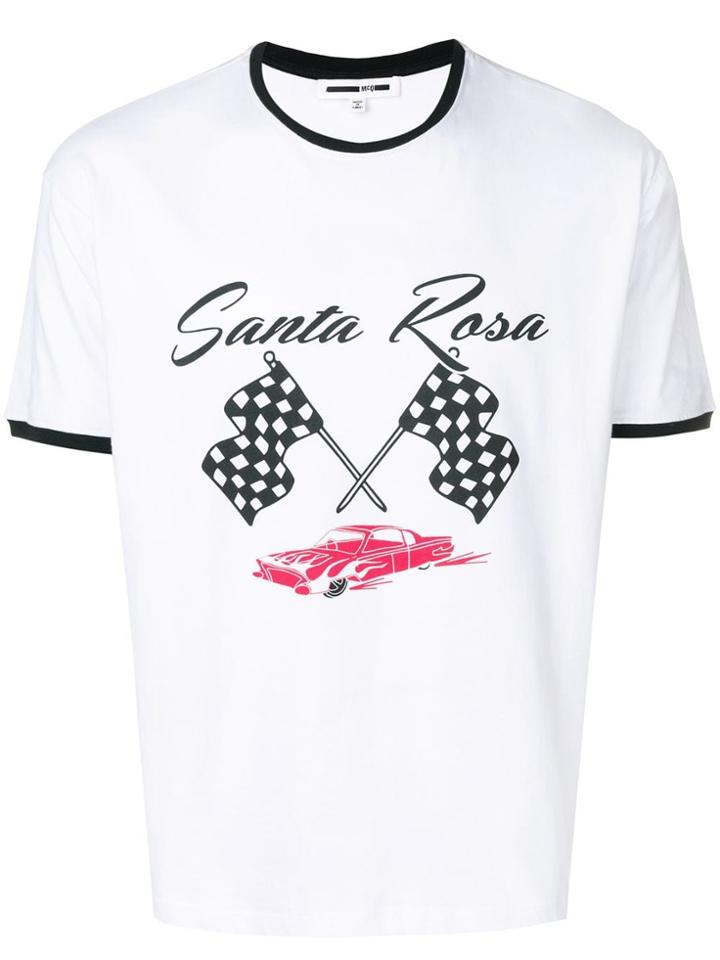 Mcq Alexander Mcqueen Santa Rosa Printed T-shirt - White