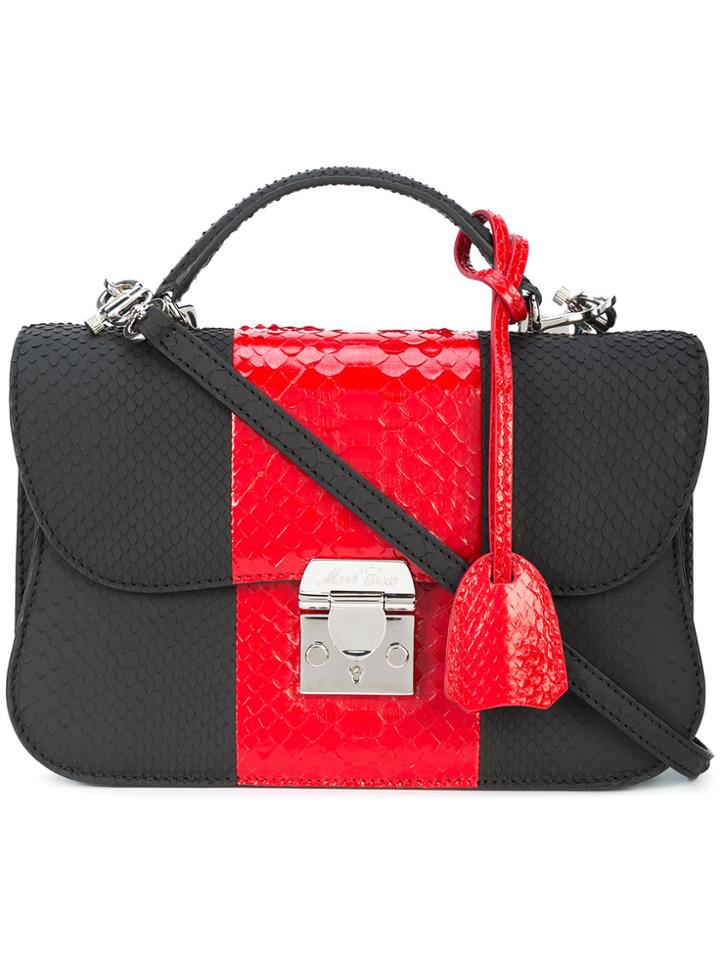 Mark Cross Panelled Shoulder Bag - Black