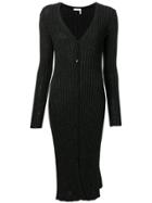 See By Chloé Ribbed-knit Midi Dress - Black