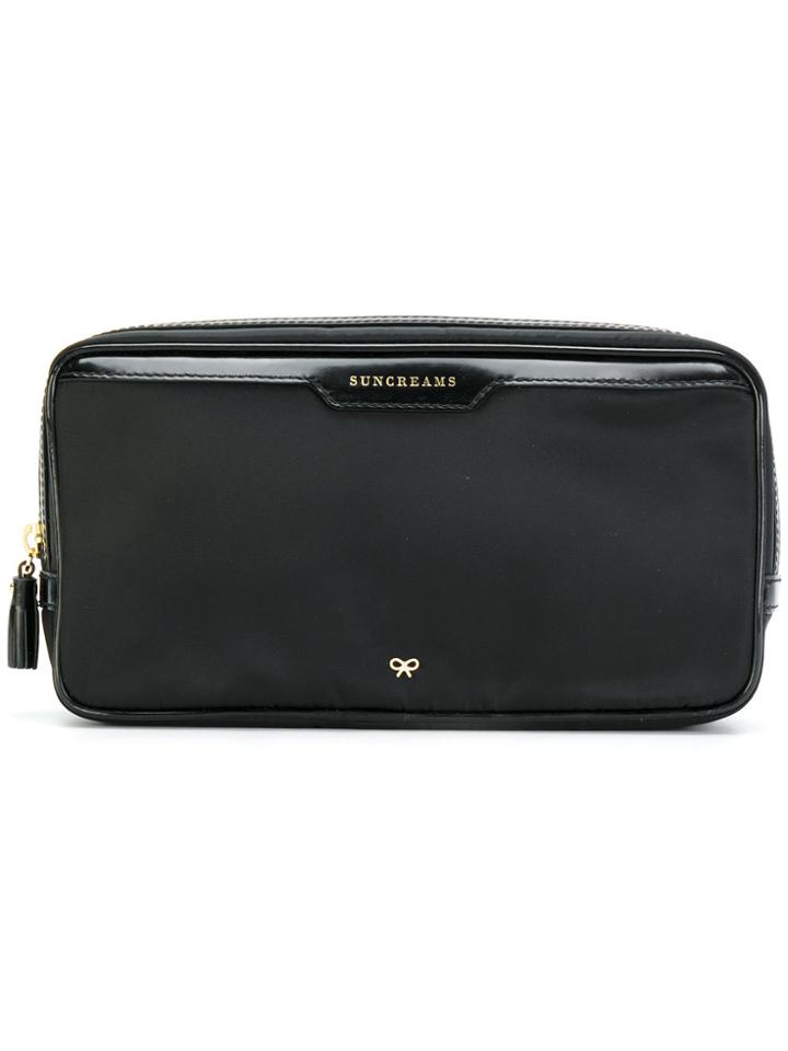 Anya Hindmarch Suncreams Travel Pouch - Black